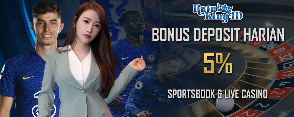 Bonus Deposit Harian 5% Sportsbook & Live Kartu